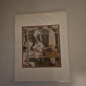 Norman Rockwell "The Rookie" Matted Art Print - Boston Red Sox